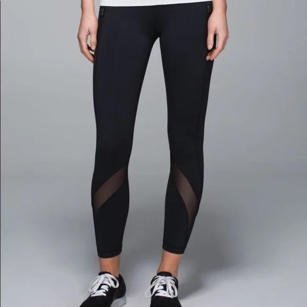 Lululemon Inspire mesh panel leggings